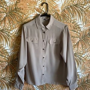 Vintage Chaus Blouse - Grey/Taupe